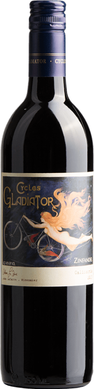 Free Shipping | Red Wine Hahn Cycles Gladiator California United States Zinfandel 75 cl
