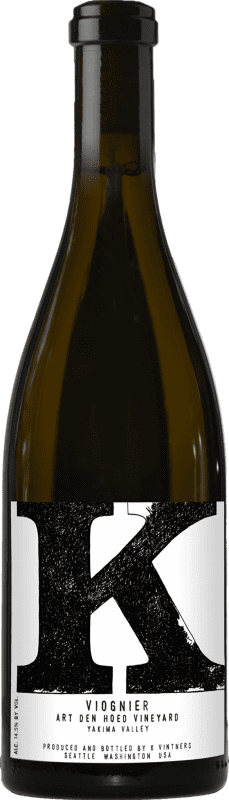 Envío gratis | Vino Blanco K Vintners Art Den Hoed Washington Estados Unidos Viognier 75 cl