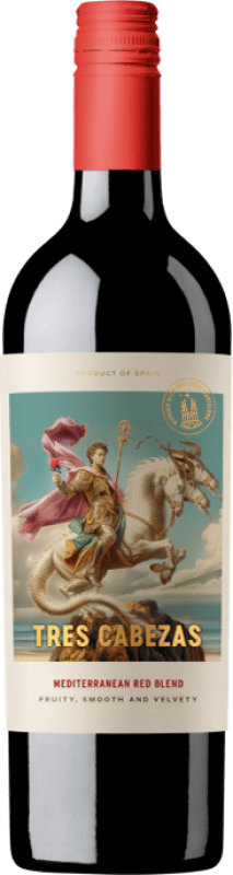 Spedizione Gratuita | Vino Rosso Perelada & Chivite Tres Cabezas Blend Spagna Tempranillo, Garnacha — Grenache, Cariñena — Carignano 75 cl
