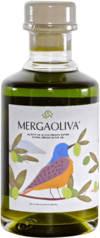Spedizione Gratuita | Scatola da 30 unità Olio d'Oliva Mergaoliva Primer Día de Cosecha — Primo Giorno di Raccolta, EVO Extra Vergine Jaén Spagna Picual Eco — Biologico Bottiglietta Mignon 10 cl