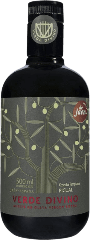 Envoi gratuit | Huile d'Olive Verde Divino Cosecha Temprana — Récolte Précoce, HOVE Vierge Extra Jaén Espagne Picual Bouteille Medium 50 cl
