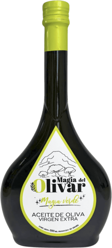 送料無料 | オリーブオイル Magia del Olivar Magia Verde Verde — 緑, EVOO エキストラバージン Jaén スペイン Picual — ピクアル ミディアムボトル 50 cl
