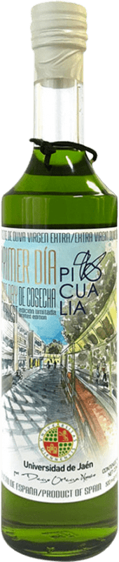 Kostenloser Versand | Olivenöl Picualia Primer Día de Cosecha Edición Limitada Jaén Spanien Picual Medium Flasche 50 cl