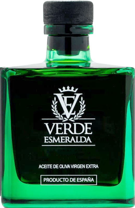 229,95 € | Aceite de Oliva Verde Esmeralda Luxury — Lujo, AOVE Virgen Extra Jaén España Picual Botella Medium 50 cl