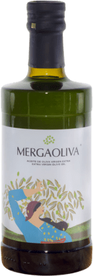 Spedizione Gratuita | Olio d'Oliva Mergaoliva Alba EVO Extra Vergine Jaén Spagna Picual Bottiglia Medium 50 cl