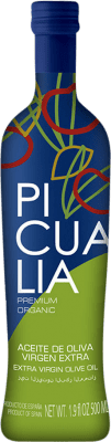 Envío gratis | Aceite de Oliva Picualia Premium, AOVE Virgen Extra Jaén España Picual Organic — Ecológico Botella Medium 50 cl