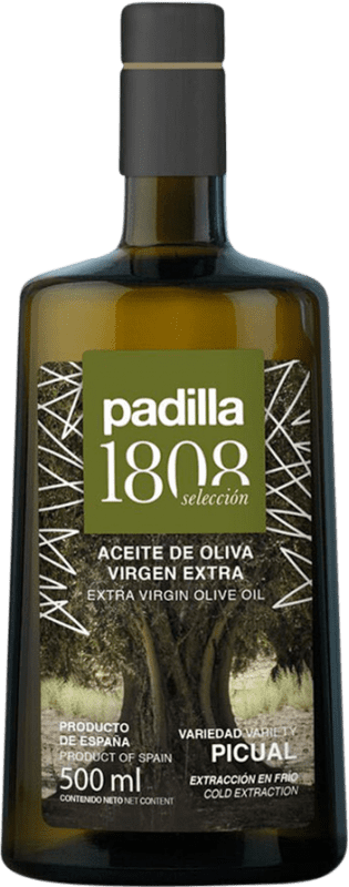 8,95 € | Оливковое масло Padilla 1808 Отбор, ЭВО Экстра Вирджин Jaén Испания Picual — Пикуаль Средняя бутылка 50 cl