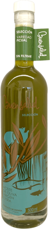 Envoi gratuit | Huile d'Olive Buensalud Sélection, Sin Filtrar — Non Filtré, HOVE Vierge Extra Jaén Espagne Picual Bouteille Medium 50 cl