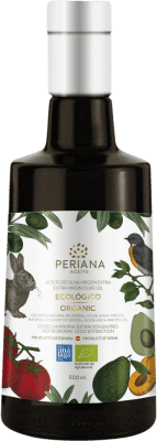 Spedizione Gratuita | Olio d'Oliva Periana EVO Extra Vergine Málaga Spagna Eco — Biologico Bottiglia Medium 50 cl