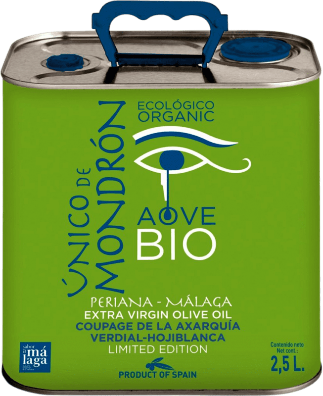 61,95 € | Aceite de Oliva Mondrón Virgen Extra Bio Málaga España Verdial Lata Especial 2,5 L