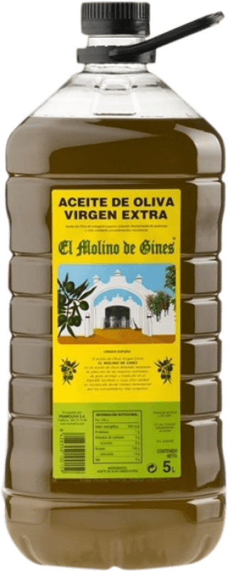 44,95 € | Olio d'Oliva San Cristóbal El Molino de Gines Virgen Extra PET Sevilla Spagna Caraffa 5 L