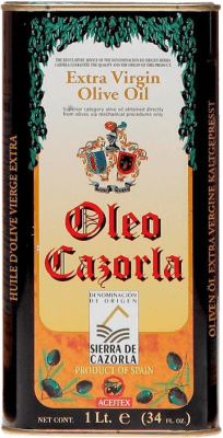 Kostenloser Versand | Olivenöl Aceitex Oleo E-NOL Extra Nativ D.O. Sierra de Cazorla Jaén Spanien Medium-Dose 1 L