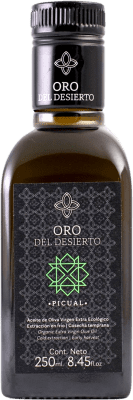 86,95 € Spedizione Gratuita | Scatola da 6 unità Olio d'Oliva Oro del Desierto EVO Extra Vergine Eco — Biologico Bottiglietta 25 cl