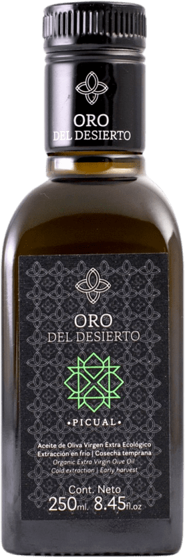 88,95 € Envio grátis | Caixa de 6 unidades Azeite de Oliva Oro del Desierto Virgen Extra Ecológico Biológico Garrafa Pequena 25 cl