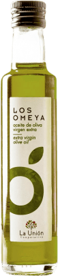 68,95 € Envío gratis | Caja de 24 unidades Aceite de Oliva La Unión Los Omeya AOVE Virgen Extra Botellín 25 cl