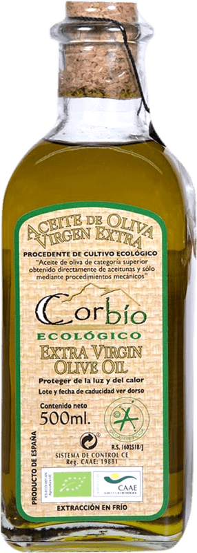 Envio grátis | Azeite de Oliva Avirol Corbío AOVE Virgem Extra Jaén Espanha Picual Eco — Biológico Garrafa Medium 50 cl