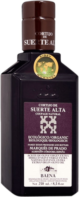 86,95 € | Boîte de 8 unités Huile d'Olive Cortijo de Suerte Alta Marqués de Prado Natural — Naturel, HOVE Vierge Extra D.O. Baena Córdoba Espagne Eco — Biologique Petite Bouteille 25 cl