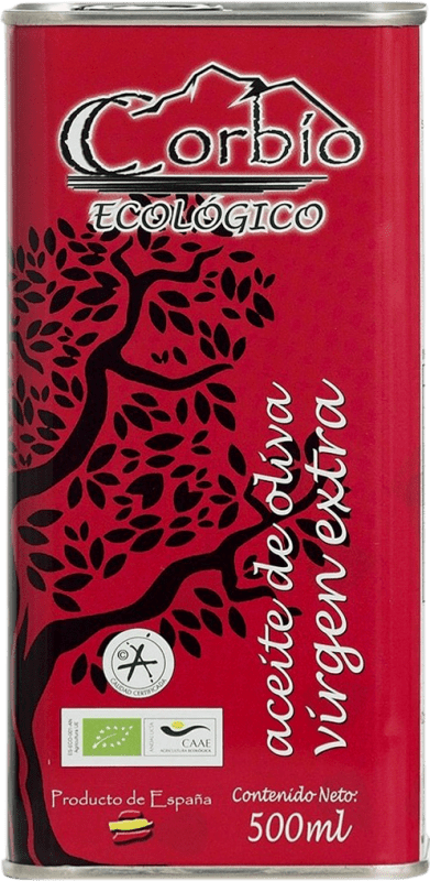Envío gratis | Aceite de Oliva Avirol Corbío AOVE Virgen Extra Jaén España Picual Eco — Ecológico Lata 50 cl