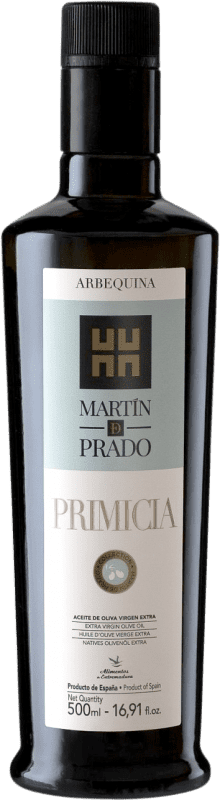 Spedizione Gratuita | Olio d'Oliva Martín de Prado Primicia EVO Extra Vergine Cáceres Spagna Arbequina Bottiglia Medium 50 cl