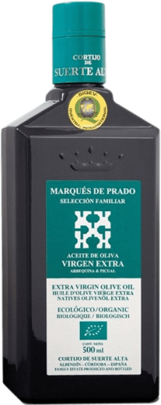 93,95 € 送料無料 | 8個入りボックス オリーブオイル Cortijo de Suerte Alta Marqués de Prado ファミリーセレクション, EVOO エキストラバージン Eco — エコ ビオ オーガニック 小瓶 25 cl