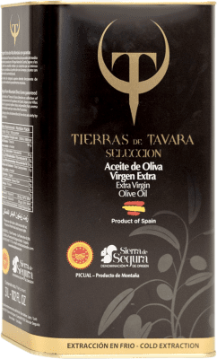 Aceite de Oliva Tierras de Tavara Selección Virgen Extra Picual Sierra de Segura Lata Especial 3 L