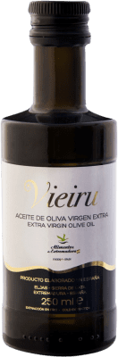 Free Shipping | 12 units box Olive Oil As Pontis Vieiru EVOO Extra Virgin D.O.P. Gata-Hurdes Cáceres Spain Manzanilla Small Bottle 25 cl
