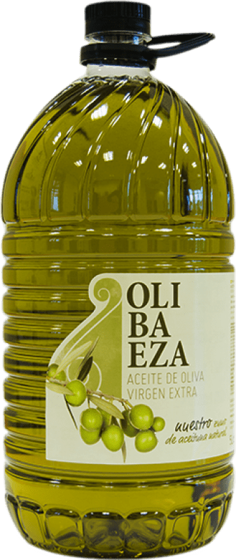 Free Shipping | Olive Oil Olibaeza Virgen Extra PET Jaén Spain Picual Carafe 5 L