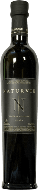 Free Shipping | Olive Oil Naturvie Primeras Aceitunas EVOO Extra Virgin Badajoz Spain Medium Bottle 50 cl
