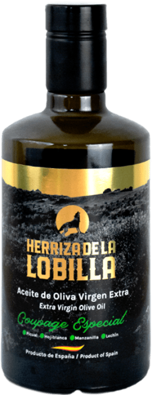 Envio grátis | Azeite de Oliva Herriza de la Lobilla Especial, AOVE Virgem Extra Sevilla Espanha Garrafa Medium 50 cl