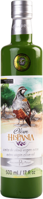 Envio grátis | Azeite de Oliva Oleum Hispania Nature Premium, AOVE Virgem Extra Córdoba Espanha Picual Garrafa Medium 50 cl