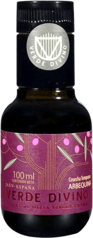 Envoi gratuit | Huile d'Olive Verde Divino Virgen Extra Cosecha Temprana Jaén Espagne Arbequina Bouteille Miniature 10 cl