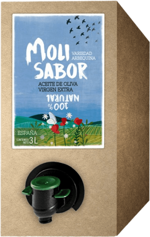 51,95 € | Huile d'Olive Oleícola Jaén Molisabor Virgen Extra Jaén Espagne Arbequina Bag in Box 3 L