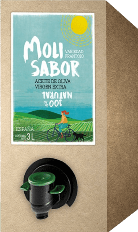 51,95 € | オリーブオイル Oleícola Jaén Molisabor Virgen Extra Jaén スペイン Frantoio Bag in Box 3 L