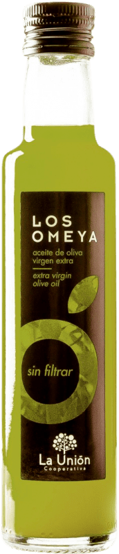 Envoi gratuit | Boîte de 24 unités Huile d'Olive La Unión Los Omeya Sin Filtrar — Non Filtré, HOVE Vierge Extra Córdoba Espagne Petite Bouteille 25 cl