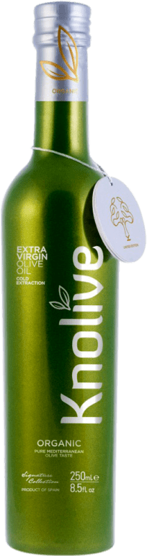 Kostenloser Versand | 6 Einheiten Box Olivenöl Hispasur Knolive E-NOL Extra Nativ Córdoba Spanien Organic — Bio Kleine Flasche 25 cl