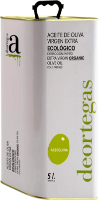 Free Shipping | Olive Oil Deortegas EVOO Extra Virgin Region of Murcia Spain Arbequina Eco — Organic Special Can 5 L