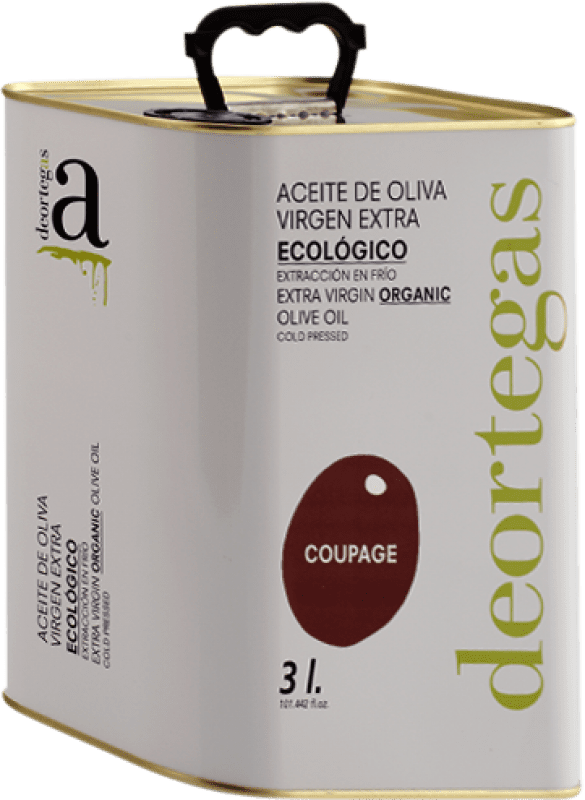 54,95 € | Olive Oil Deortegas Virgen Extra Ecológico Region of Murcia Spain Special Can 3 L