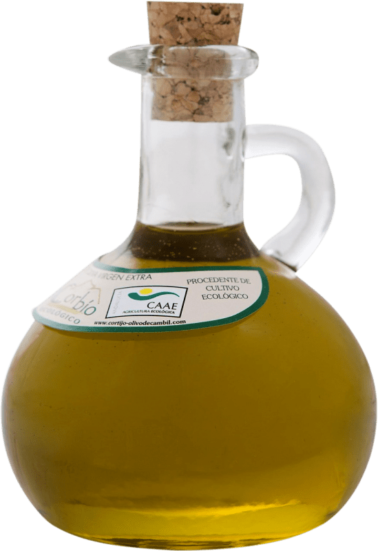 Envoi gratuit | Boîte de 10 unités Huile d'Olive Avirol Corbío Jarra Caneca — Chope Cruche, HOVE Vierge Extra Jaén Espagne Picual Eco — Biologique Petite Bouteille 25 cl