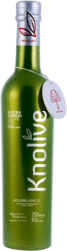 Envío gratis | Caja de 6 unidades Aceite de Oliva Hispasur Knolive AOVE Virgen Extra Córdoba España Hojiblanca Botellín 25 cl