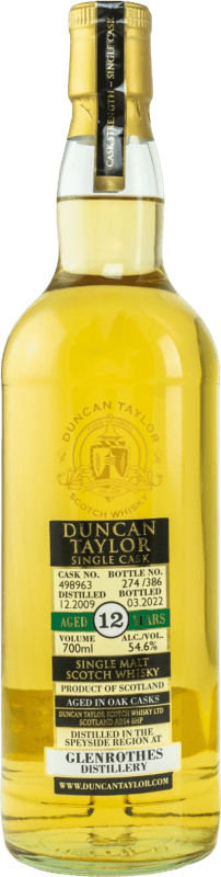 161,95 € | Single Malt Whisky Duncan Taylor At Glenrothes Ecosse Royaume-Uni 12 Ans 70 cl