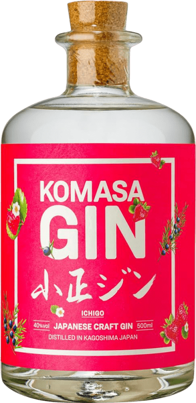 56,95 € Envio grátis | Gin Komasa Ichigo Craft Gin Garrafa Medium 50 cl