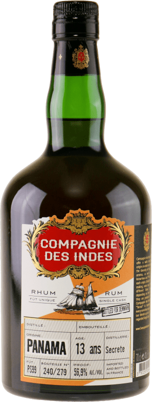 73,95 € | Ром Compagnie des Indes Cask Panamá Франция 13 Лет 70 cl