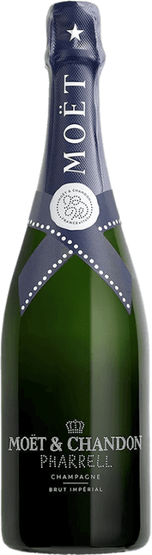 Free Shipping | White Sparkling Wine Moët & Chandon Pharrell Brut Limited Edition, Impérial A.O.C. Champagne Champagne France 75 cl