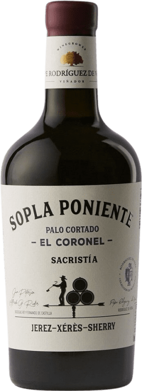 免费送货 | 加强葡萄酒 Pepe Rodríguez de Vera Sopla Poniente El Coronel Palo Cortado — 帕洛科塔多酒 D.O. Jerez-Xérès-Sherry 安达卢西亚 西班牙 Palomino Fino 中瓶装 50 cl
