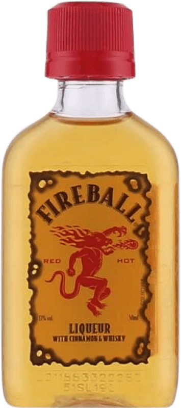 Free Shipping | Spirits Fireball Cinnamon & Whisky Canada Miniature Bottle 5 cl Free Shipping | Spirits Fireball Cinnamon & Whisky Canada Miniature Bottle 5 cl