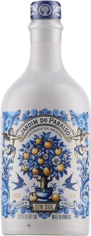 39,95 € Spedizione Gratuita | Genever Gin Sul Jardim do Paraiso Edizione Limitata Bottiglia Medium 50 cl Cítricos — Agrumi