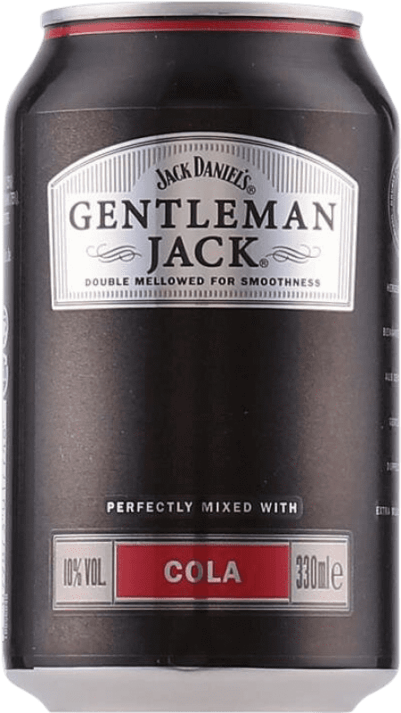 Kostenloser Versand | Mixer Jack Daniel's Gentleman Tennessee Vereinigte Staaten Dose 33 cl Cola, Whisky