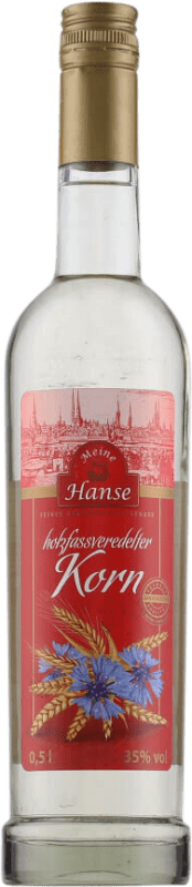 11,95 € Envio grátis | Aguardente Orujo Meine Hanse Fermentado en Barrica Garrafa Medium 50 cl Korn — Grão