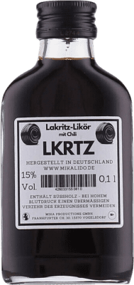 Envio grátis | Licores Mikalido Mexicana LKRTZ Lakritz Chili Alemanha Garrafinha Miniatura 10 cl