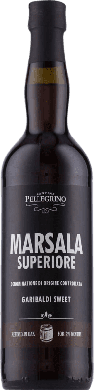 Kostenloser Versand | Likörwein Cantine Pellegrino Garibaldi Superiore Edelsüß D.O.C. Marsala Sizilien Italien 75 cl